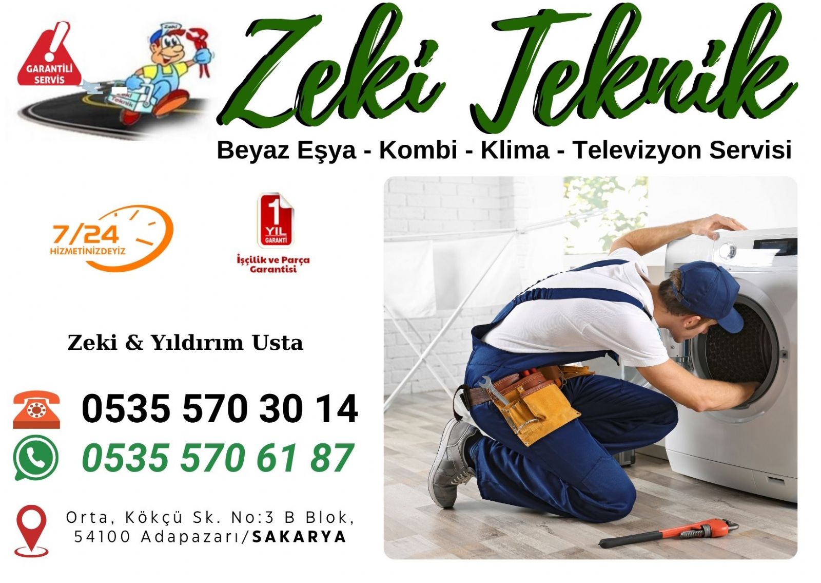 Sakarya Çamaşır Makinesi Tamircisi